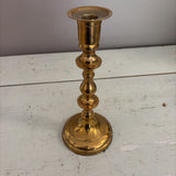 9.5" brass candlestick with large base