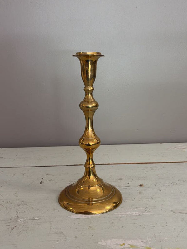 10" vintage brass candlestick