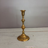 10" vintage brass candlestick