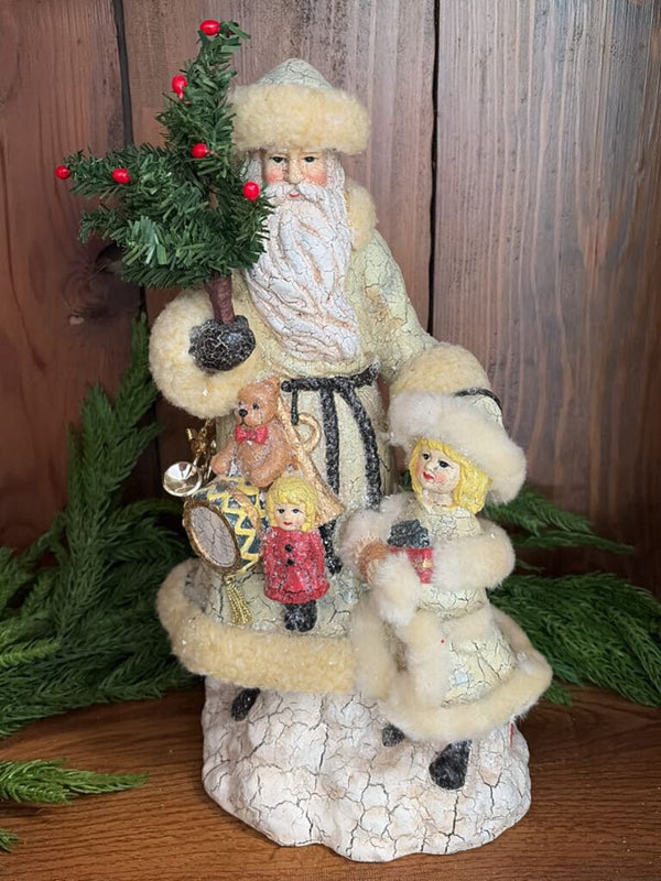 ivory santa with girl