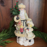 ivory santa with girl