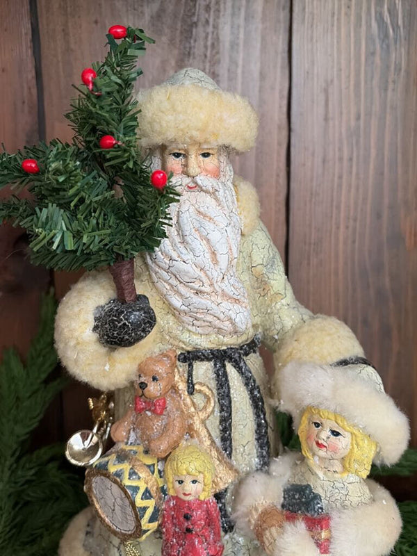 ivory santa with girl