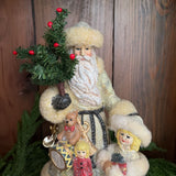 ivory santa with girl
