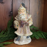 glitter ivory santa