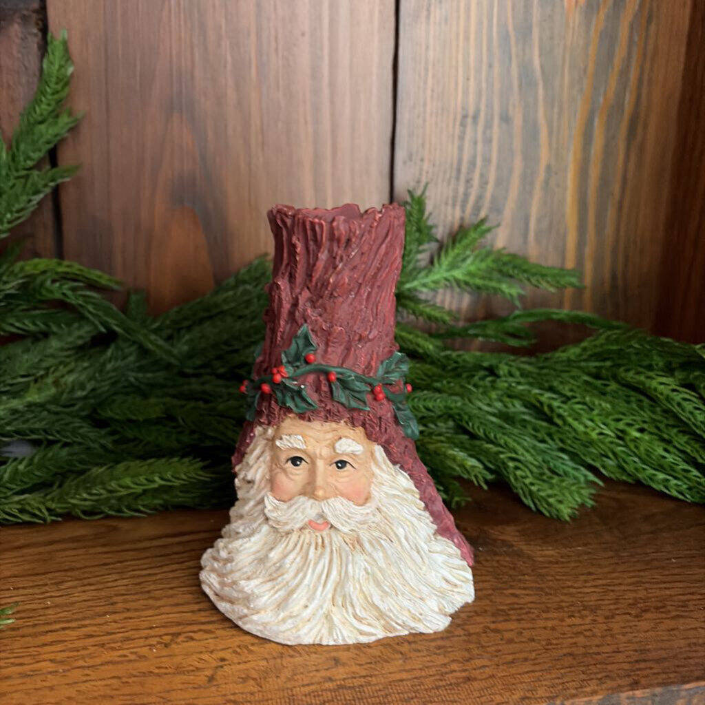 short santa candlestick