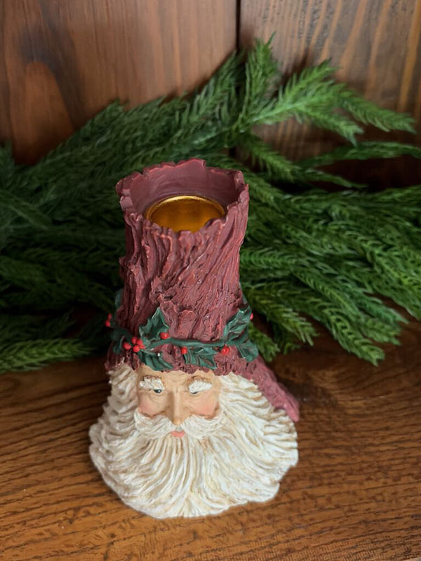 short santa candlestick
