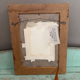 framed green alphabet sampler