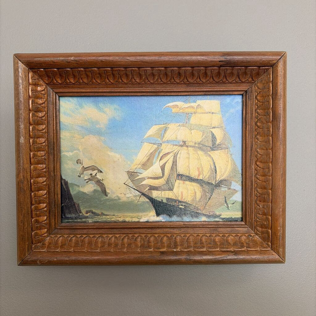 small framed boat/water picture style 1