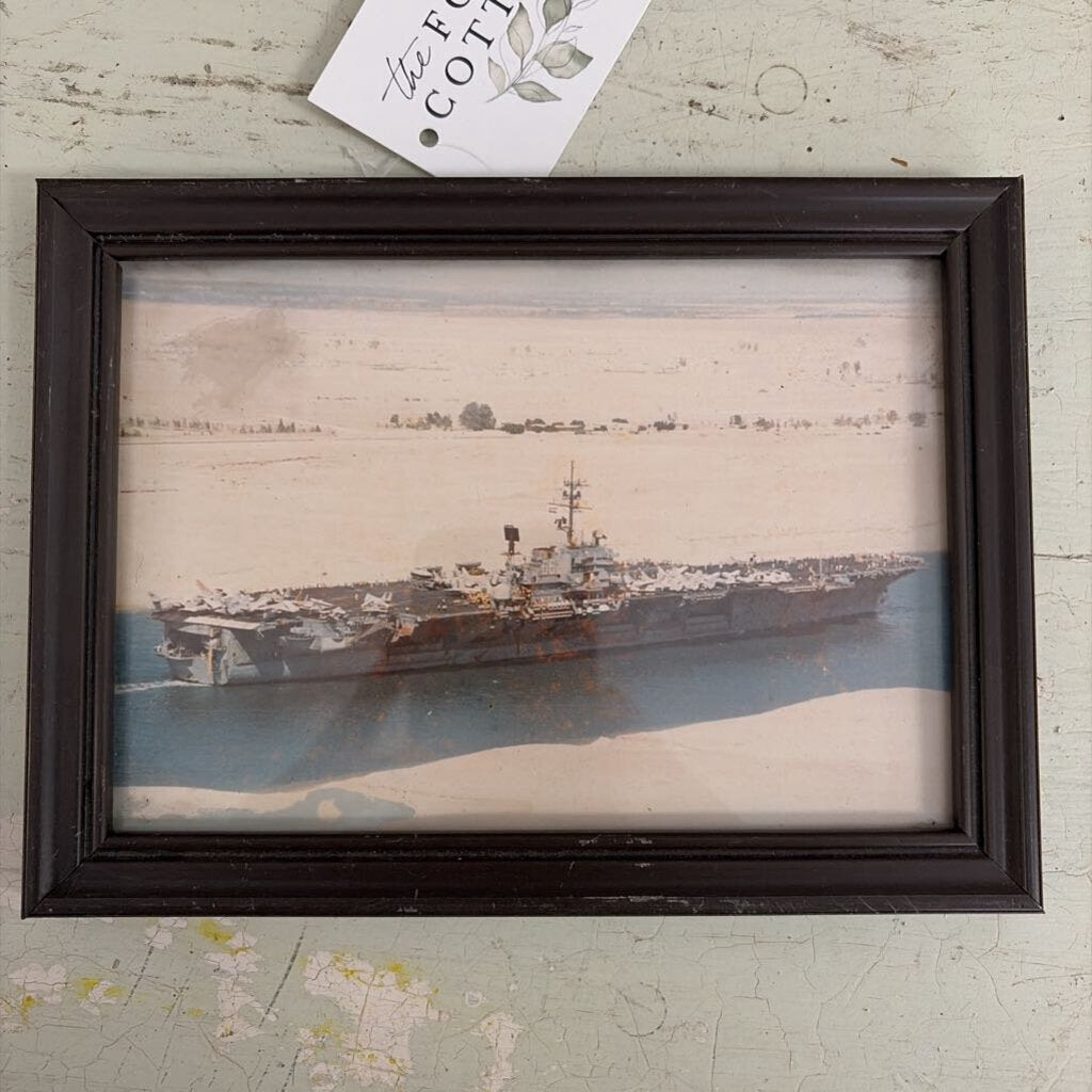 small framed boat/water picture style 3