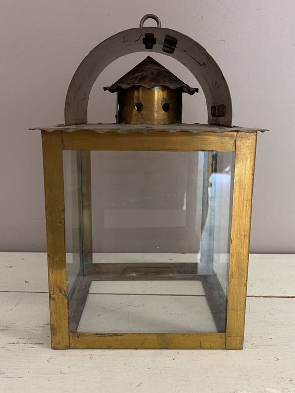 antique brass lantern