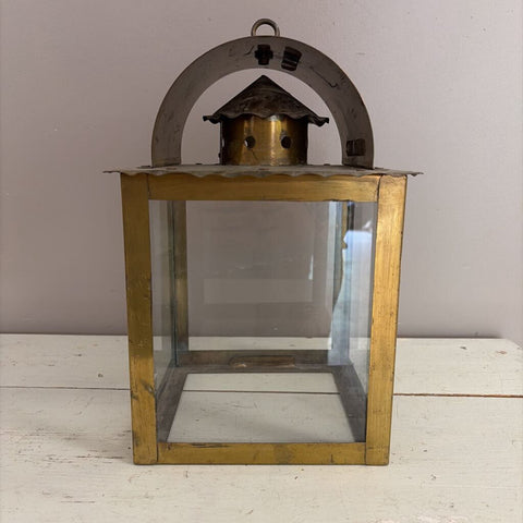 antique brass lantern
