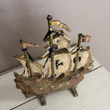 sailboat antique doorstop