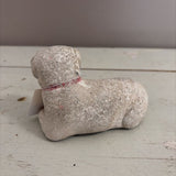 white dog figurine