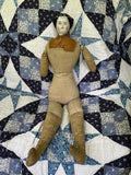 Antique doll with porcelain head