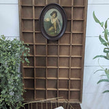 Vintage wood divided tray/shelf 16" x 32"