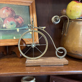 #541 Metal Bike on Wood Plaque - Made in Italy