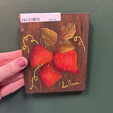 #549 Double Sided Wood Painted Art