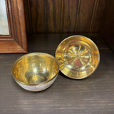 #550 Brass Mother of Pearl Apple Trinket Box