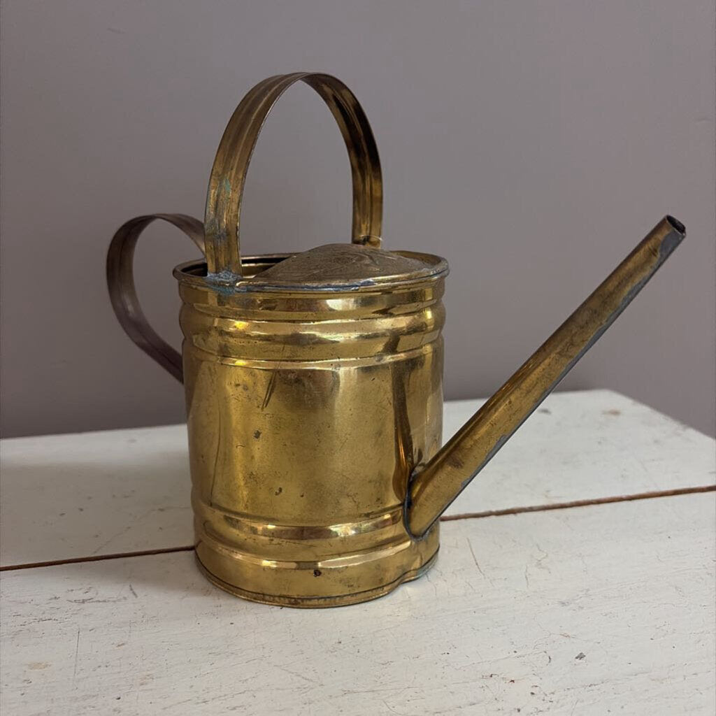 small brass watering can