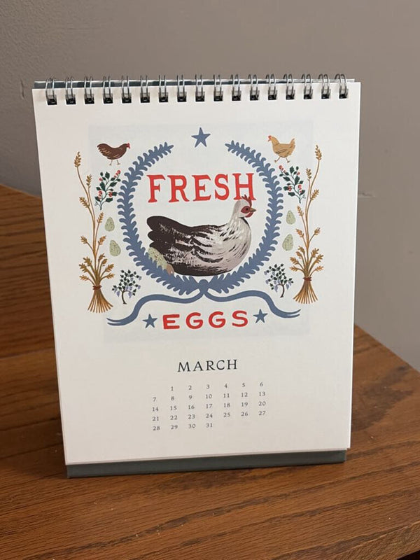 2027 Country Farm Desk Calendar