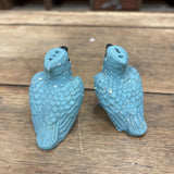 Antique Blue Jay Salt and Pepper Shakers