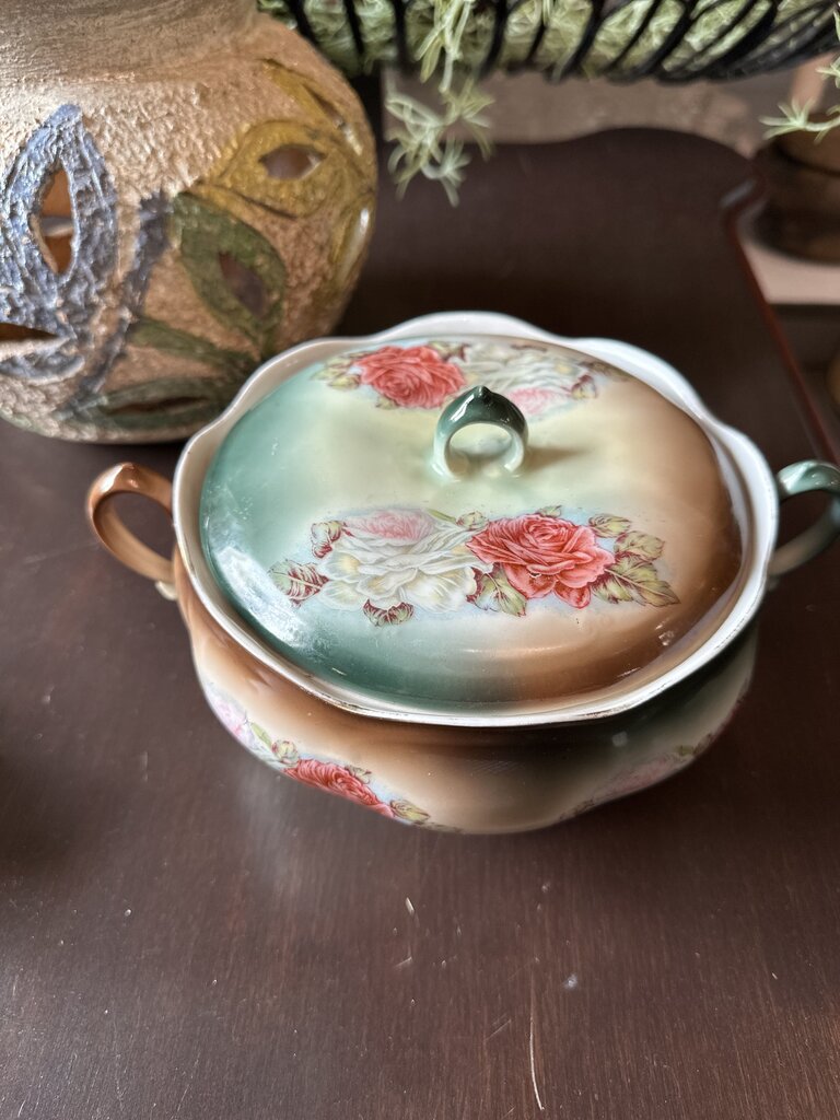 Antique Porcelain Lidded Server