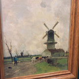 #597 Wood Framed 8x10 Windmill Print