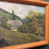 #598 Wood Framed Cottage Landscape 8x10 Prinf