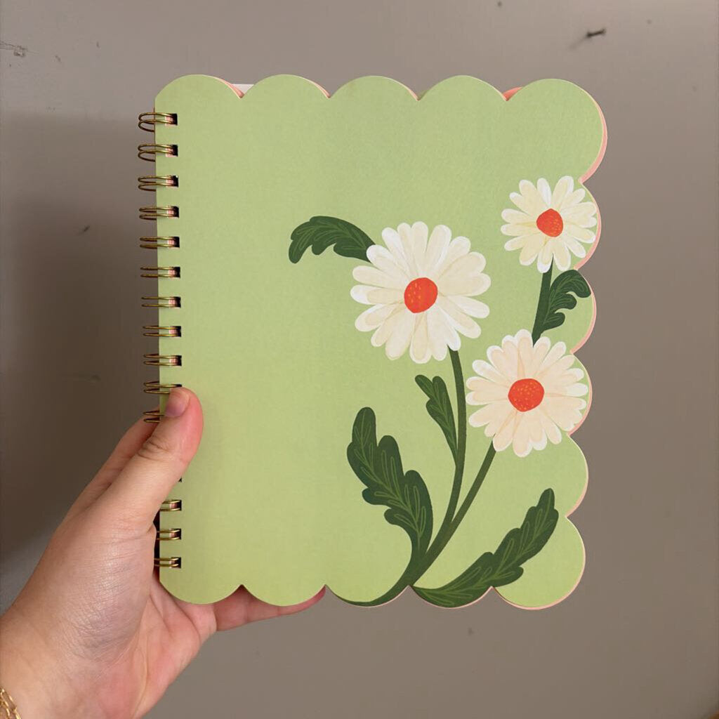 Daisies Spiral Journal