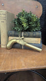 Vintage brass pistol with solid brass handle 7-1/2"L