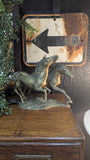 Vintage solid brass running wild horses, Korea