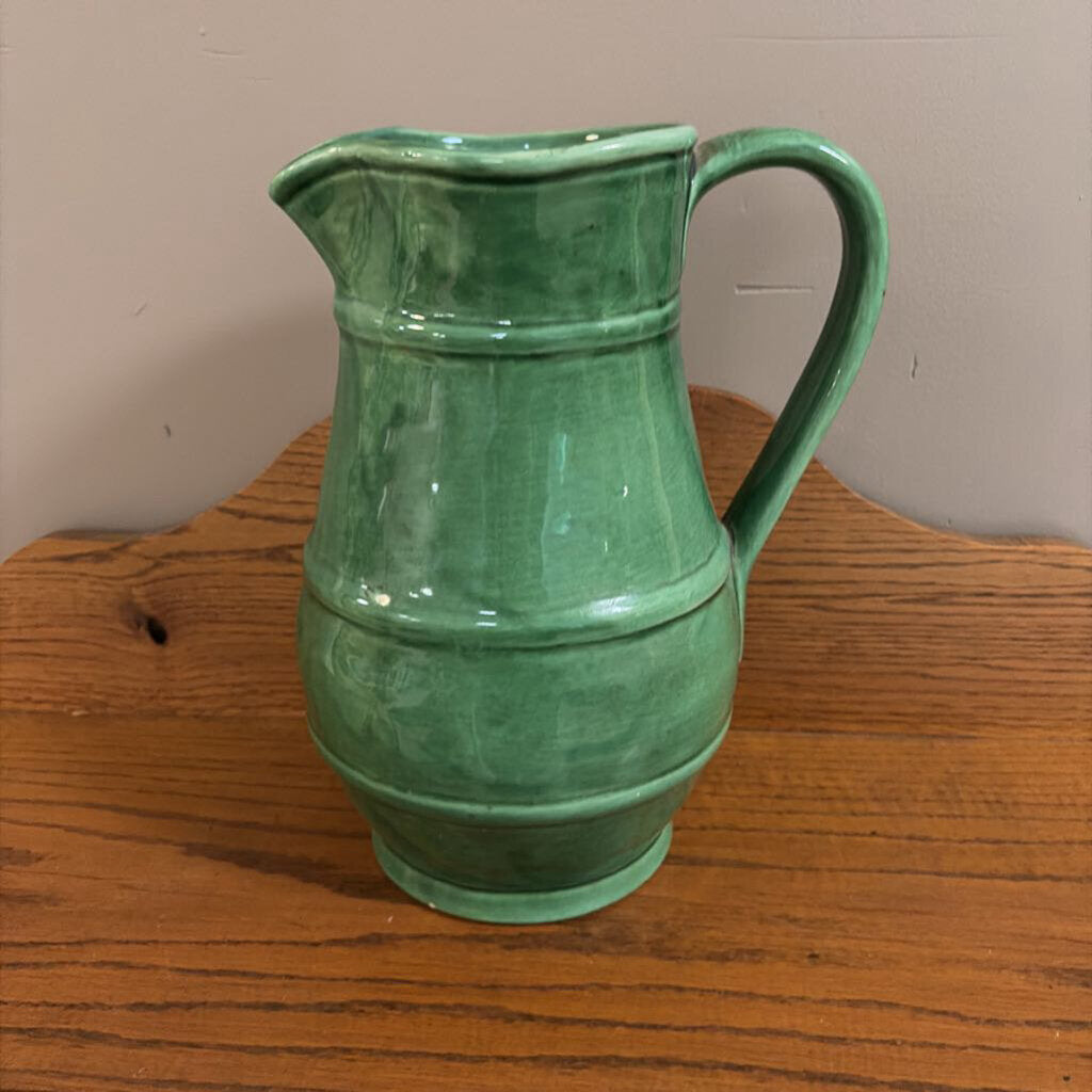 large green pitcher