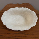 antique white oval cabbage bowl