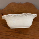 antique white oval cabbage bowl