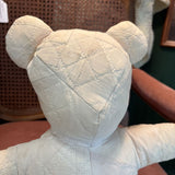 #614 Antique Handmade Quilted Teddy Bear