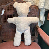 #614 Antique Handmade Quilted Teddy Bear