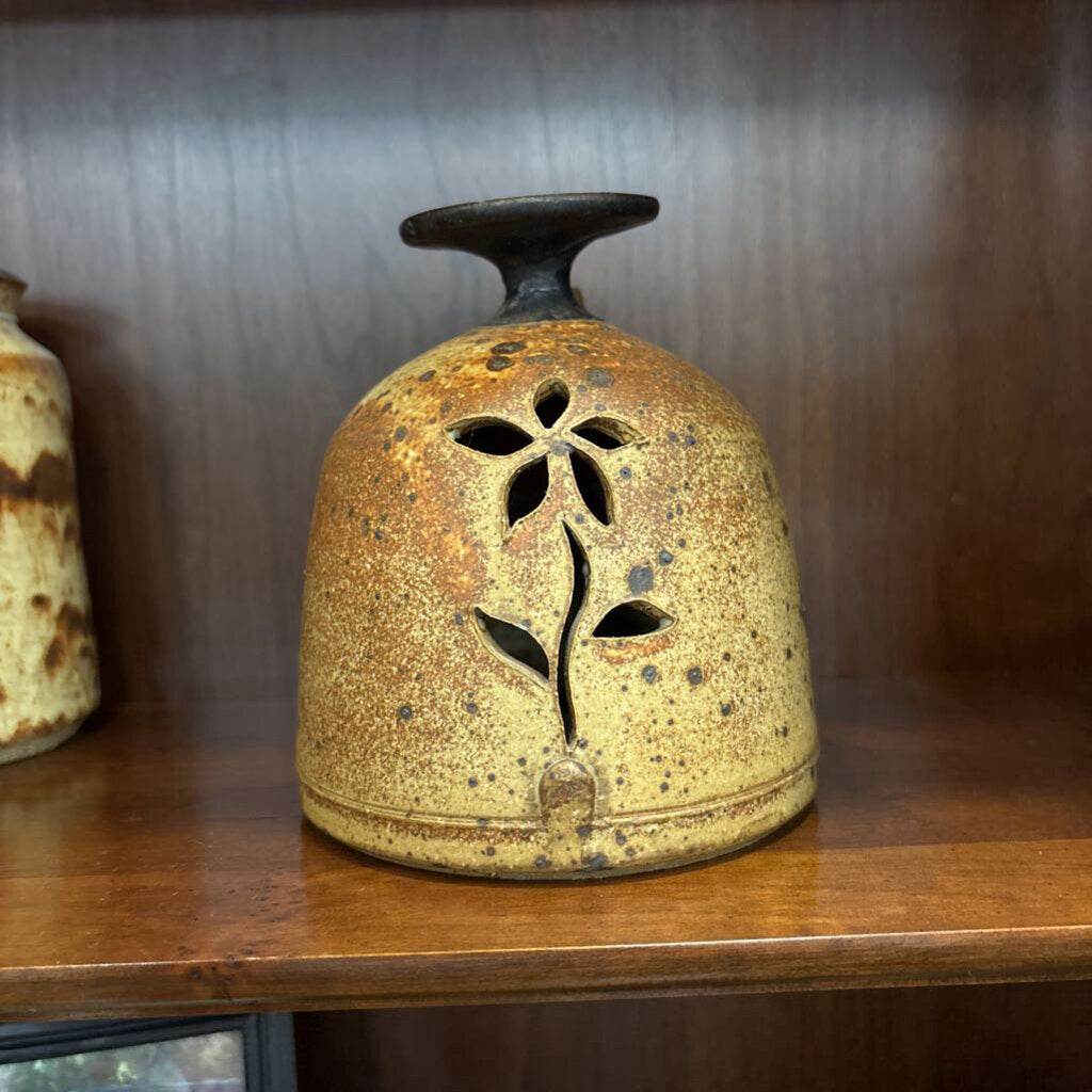 #616 Studio Handmade Pottery Vessel - Brown Earth Toned Glaze