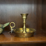 #622 Brass Candleholder with Finger Loop
