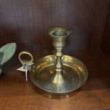 #622 Brass Candleholder with Finger Loop