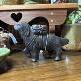 Cast Iron Saint Bernard Dog Still Coin Bank