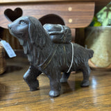 Cast Iron Saint Bernard Dog Still Coin Bank