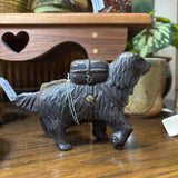 Cast Iron Saint Bernard Dog Still Coin Bank