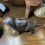 Cast Iron Saint Bernard Dog Still Coin Bank