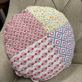 Handmade Quilted 14" x 14" Circle Pillow