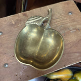 #627 Brass Apple Catch All Dish