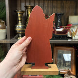 #638 Wooden Hand Carved and Painted Santa