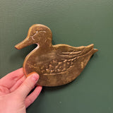 #640 Brass Duck Trivet