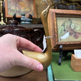 #644 5.5" Tall Brass Swan