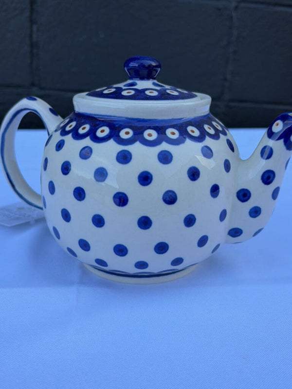 Polish pottery tea pot