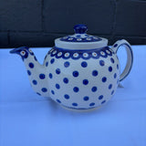 Polish pottery tea pot